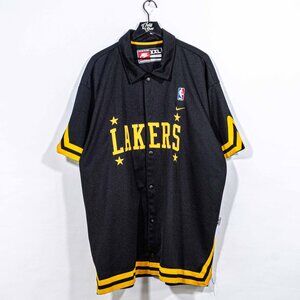 Los Angeles Lakers Nike Rewind 57 Snap Warmup Jersey XXL Y2K NBA